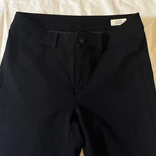 AYR The Daily Dose Women Sz 28 Black Bi-Stretch Mid Rise Slim Straight Leg Pant