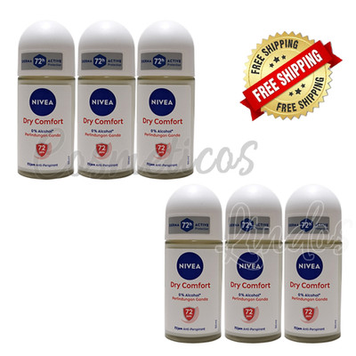 Nivea Dry Comfort Roll-On Deodorant Anti-Perspirant 50ml 72h Derma Active Protec