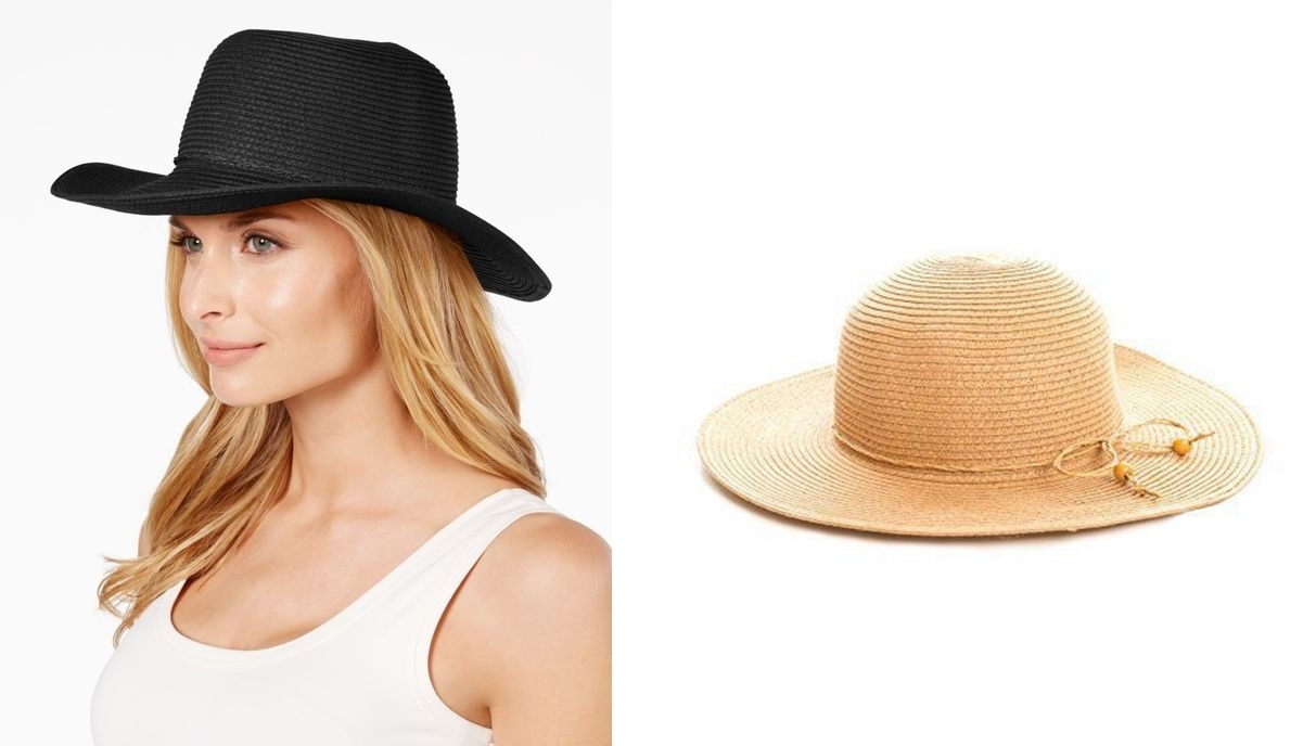 Bloomingdales Women's Hats Paper August Hats Classical Toyo Floppy Hat One  Size | eBay
