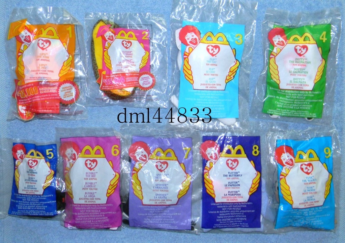 2000 McDonalds Ty Beanie Babies MIP Complete Set - Lot of 18 | eBay