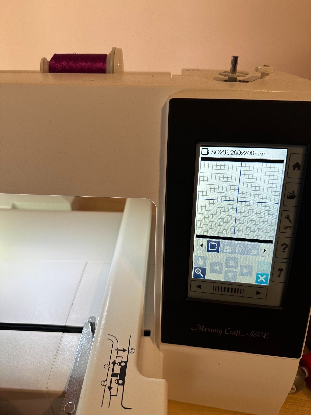 Janome Memory Craft 500E Embroidery Machine eBay