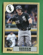 ANDREW VAUGHN 2022 TOPPS SERIES 1  BASEBALL 1987 PARALLEL CHICAGO WHITE SOX