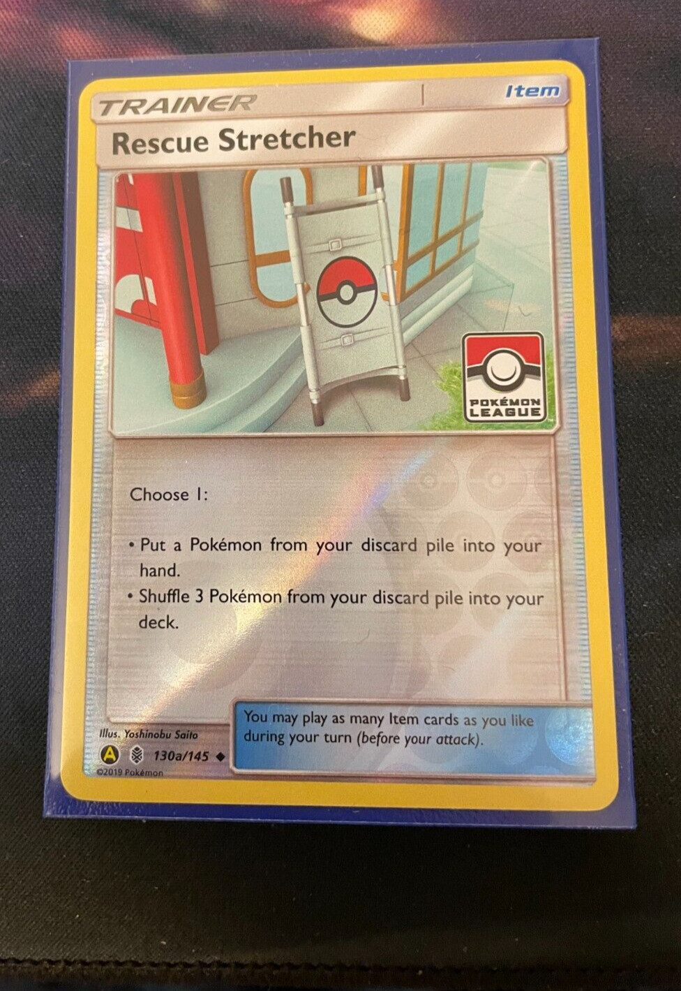Rescue Stretcher - 130a/145 League Cup Promo Holo  Reverse - Pokemon Card - NM