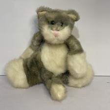 Boyds Collection Ltd Bears In The Attic Grey Cat Plush 1991-95 Callaway Flat Cat