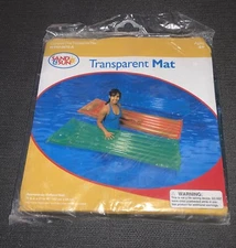 Air Mattress Heavy Duty Vinyl 72" x 27" Inflatable Pool Beach Float Mat BLUE(B32