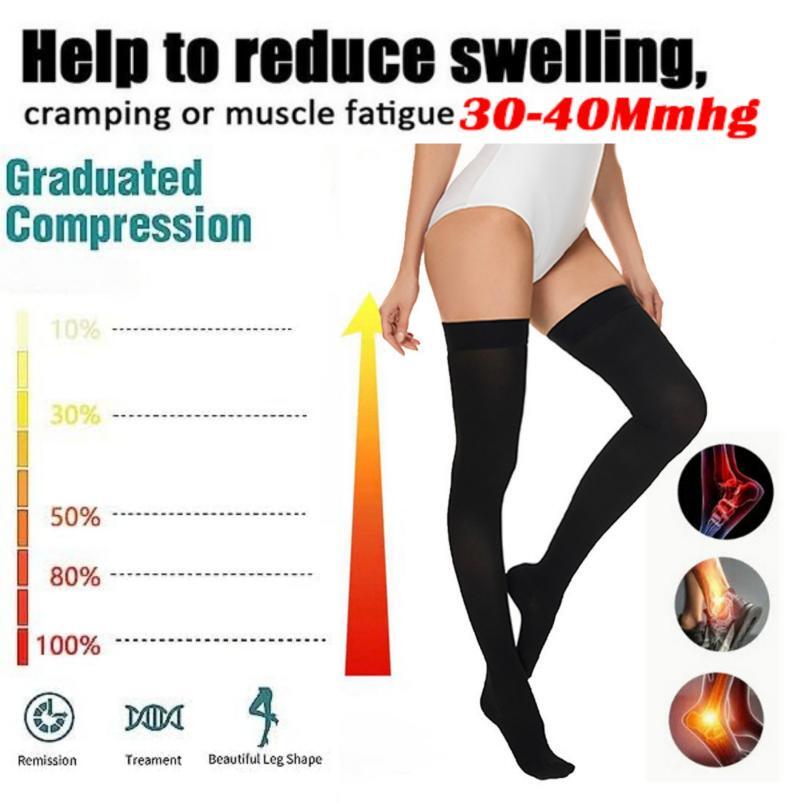 Knee High Compression Socks for Women & Men - Athletic Support & Comfort  -image