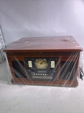 Victrola 8-in-1 Bluetooth Record Player &amp; Multimedia Center, Vta-600b W/remote