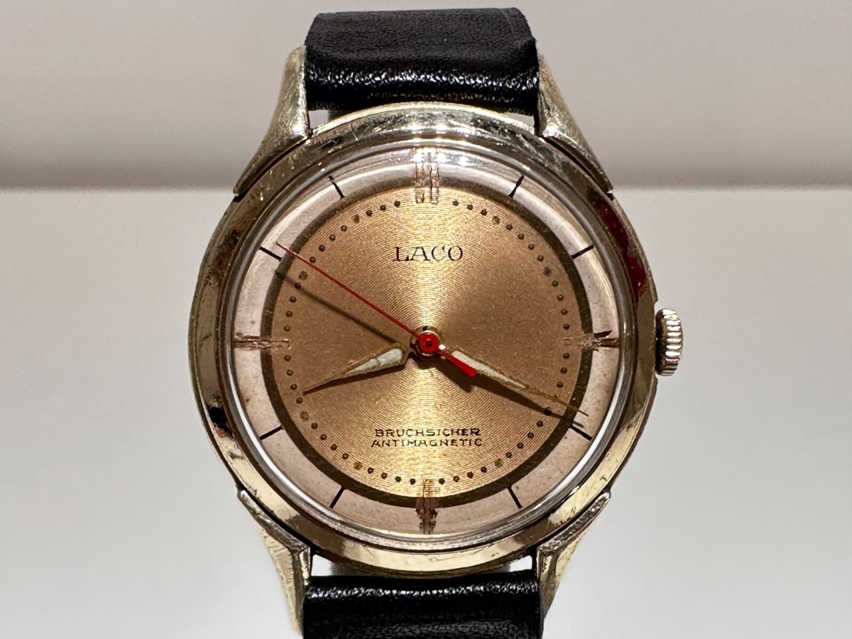 VINTAGE RARE COLLECTIBLE LUXURY GOLD PLATED GERMANY MEN'S WATCH