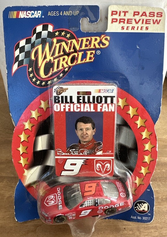 2002 WINNER'S CIRCLE PIT PASS PREVIEW SERIES #9 BILL ELLIOTT 1/64 - Unopened
