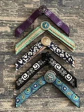 Lot 5 Sets Lindsay Phillips Interchange Switch Straps Thong Flip Flops Medium