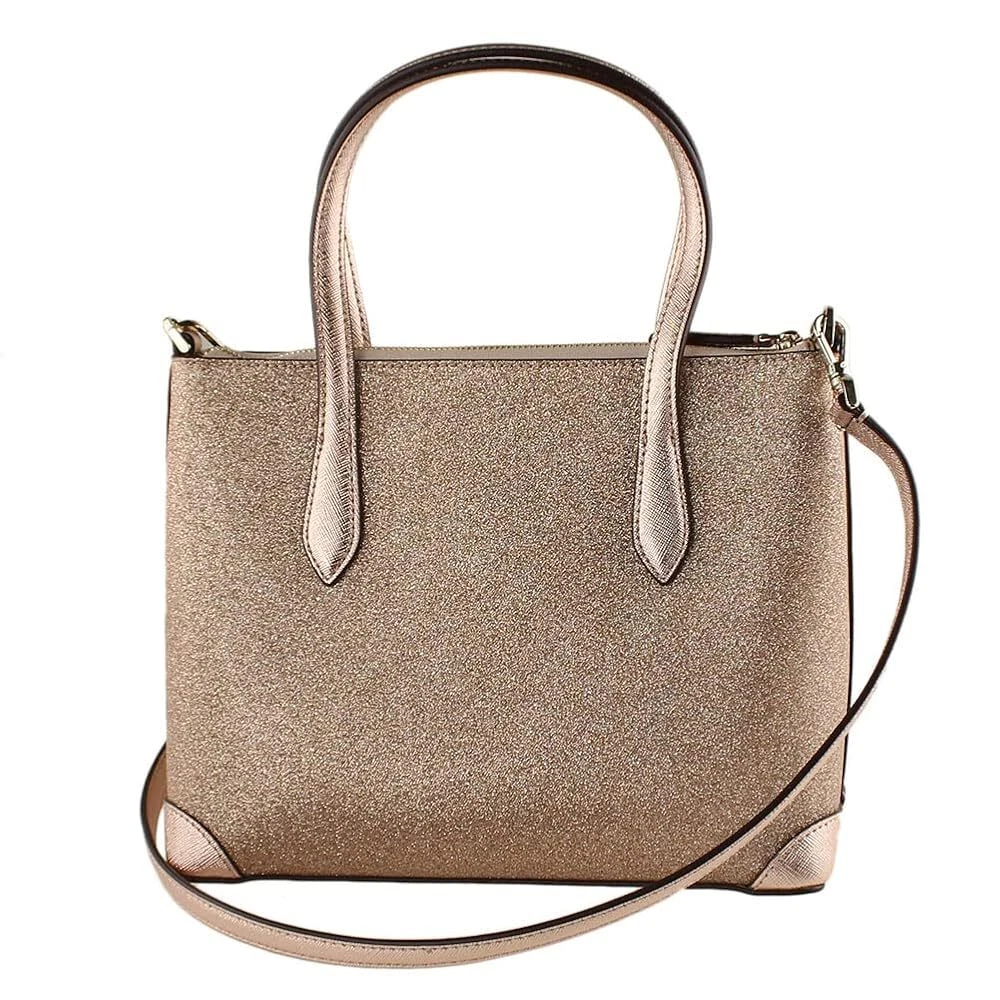 Borsa a tracolla Kate Spade Shimmy Glitter convertibile oro rosa K4625