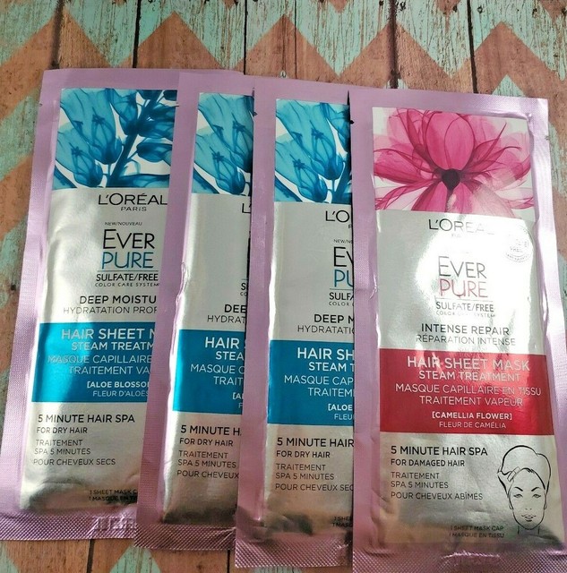 L'Oreal Paris Ever Pure Deep Moisture Hair Sheet Mask Steam Treatment