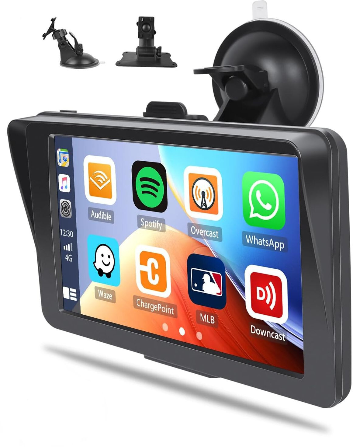 Schermo Portatile Wireless Android Auto Apple CarPlay Display Touch Universale - Miniatura 7