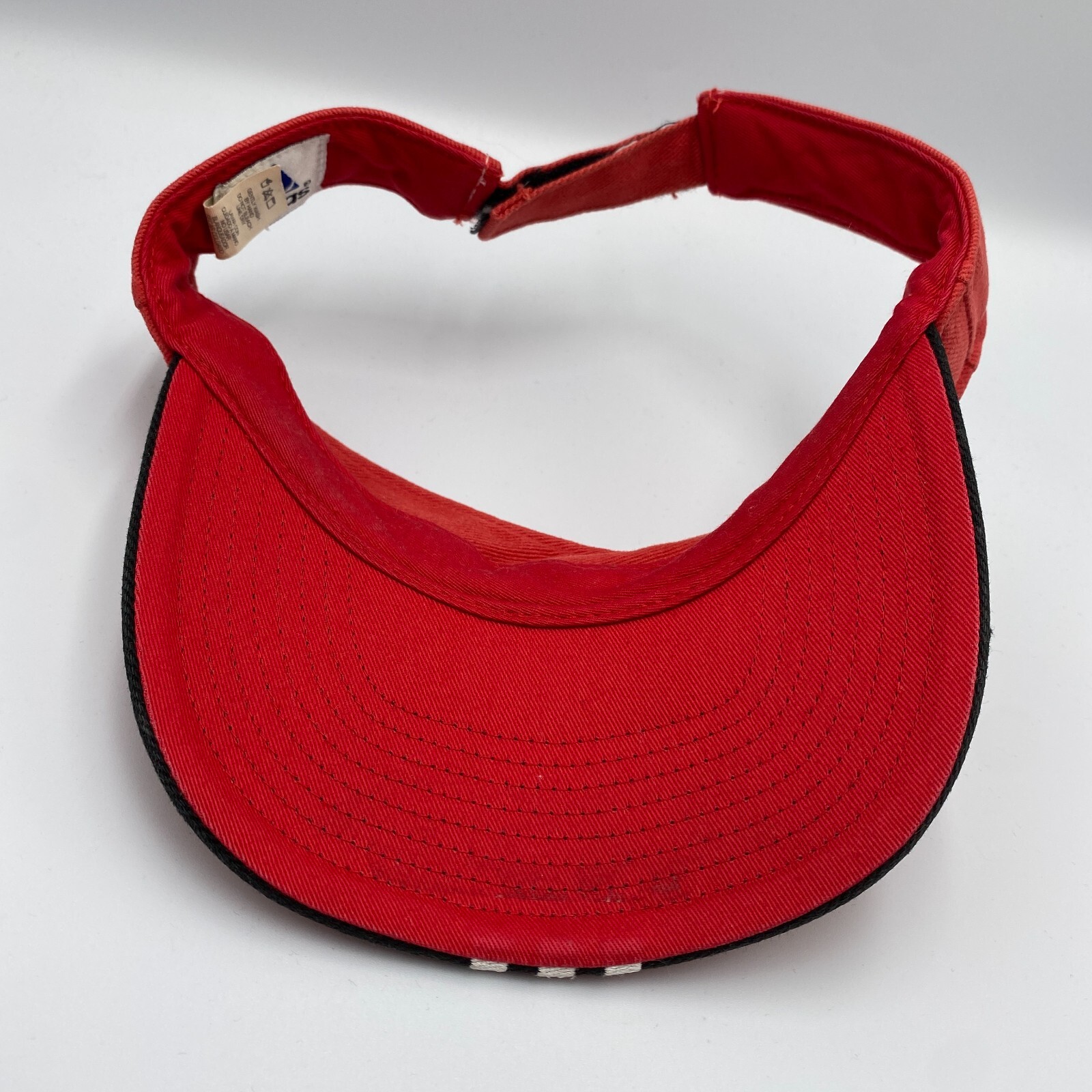 Adidas Adjustable Visor Hat Cap Red - image 6