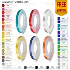 1/4" 6mm PinStriping Pin Stripes Tape Car Styling Body Line Decal Vinyl Stickers