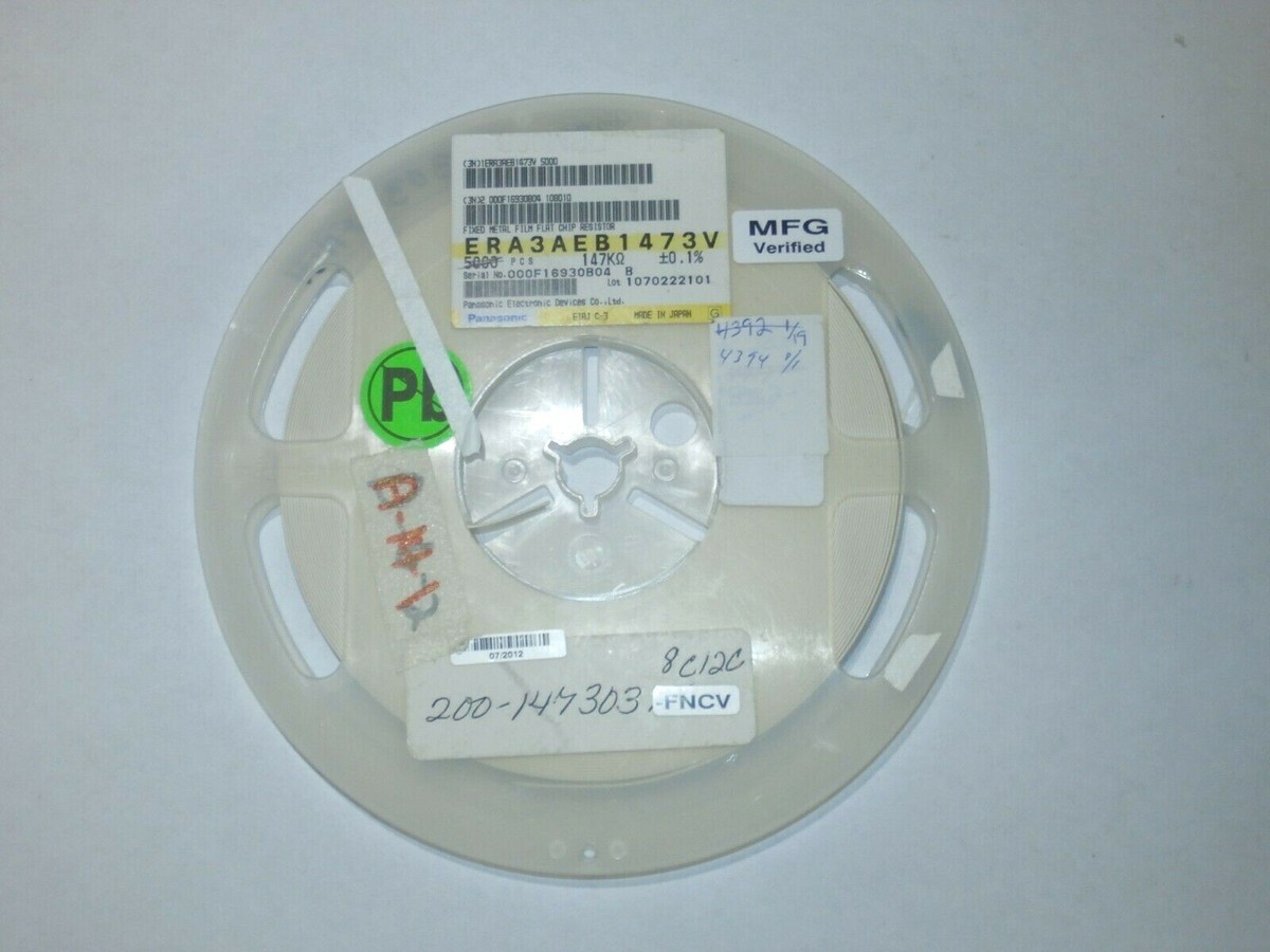 Panasonic RES SMD 147K OHM 0.1 1/10W 0603 (ERA-3AEB1473V Panasonic RES SMD 147K OHM 0.1 1/10W 0603 (ERA-3AEB1473V