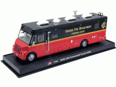 LDV Command Truck 2005 American Heavy Fire Truck Modell Diecast Amercom 1:64