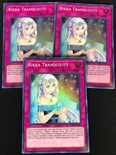 YUGIOH RIKKA TRANQUILITY SESL-EN025 1ST SUPER X3 (NM)