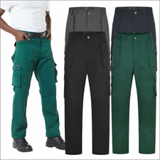 Uneek Super Pro Trousers Premium Heavy Knee Pad Pockets Safety Work Wear Pants