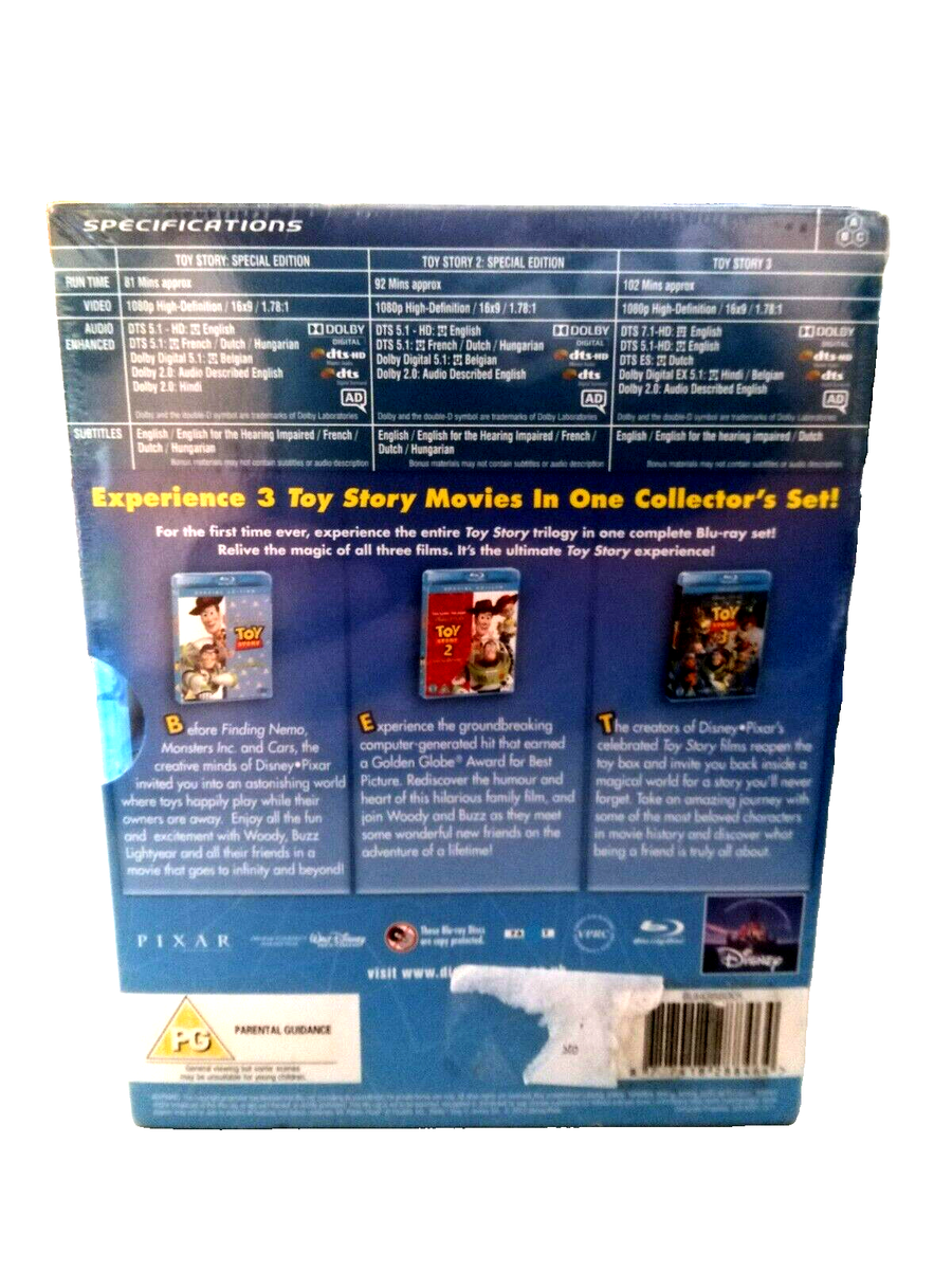 The complete Toy Story Collection 123-blu-ray box set disney pixar