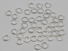 1500Pcs Silver Plated Open Jump Ring 5X0.7mm Jewelry Finding