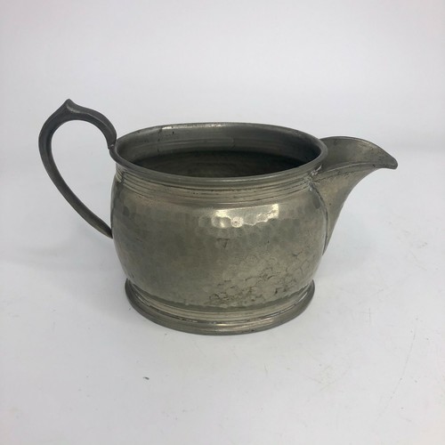 My Lady Hand Hammered Pewter 4 Pc Tea Set - Made in England - Bakelite Handles - Picture 9 of 12