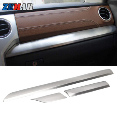 Steel Interior Center Console Dashboard Cover Trim for Toyota Tundra