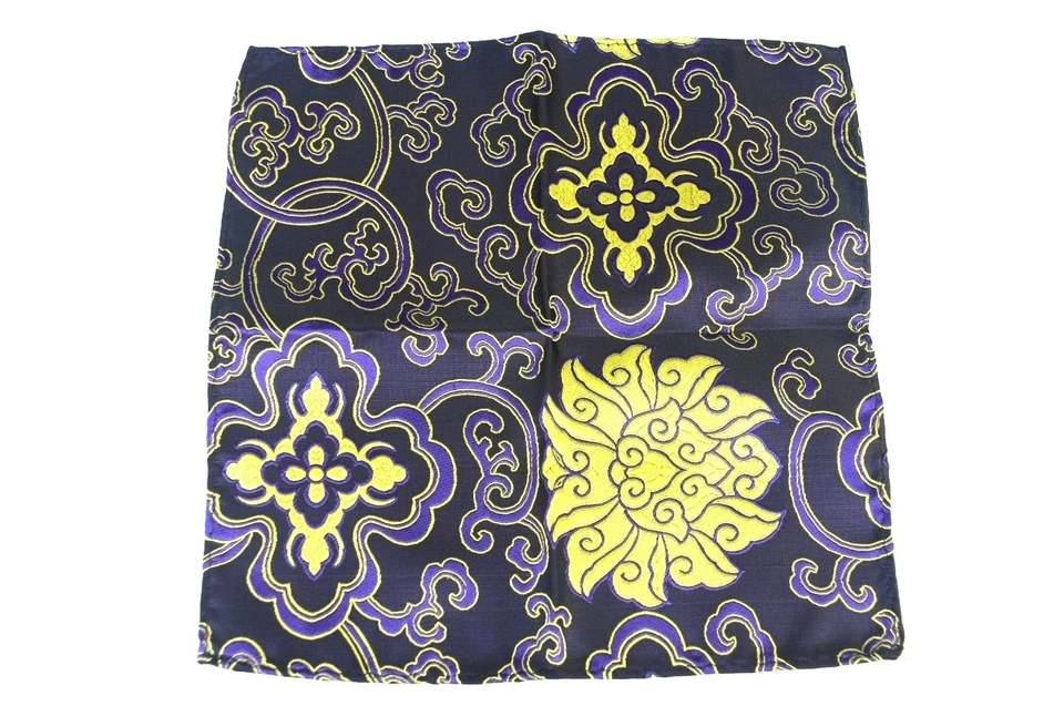 Lord R Colton Masterworks Pocket Square - Eggplant Madness Floral Silk - $75 New - Image 3 of 3