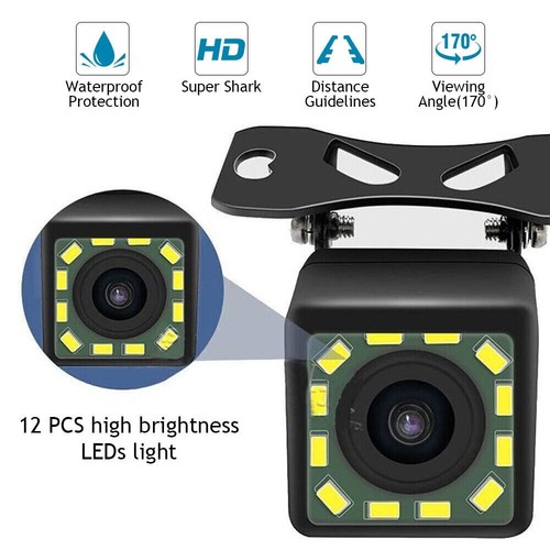 Car Rear View Backup Camera Reverse Waterproof Parking System Cam + LCD Monitor - Picture 12 of 74