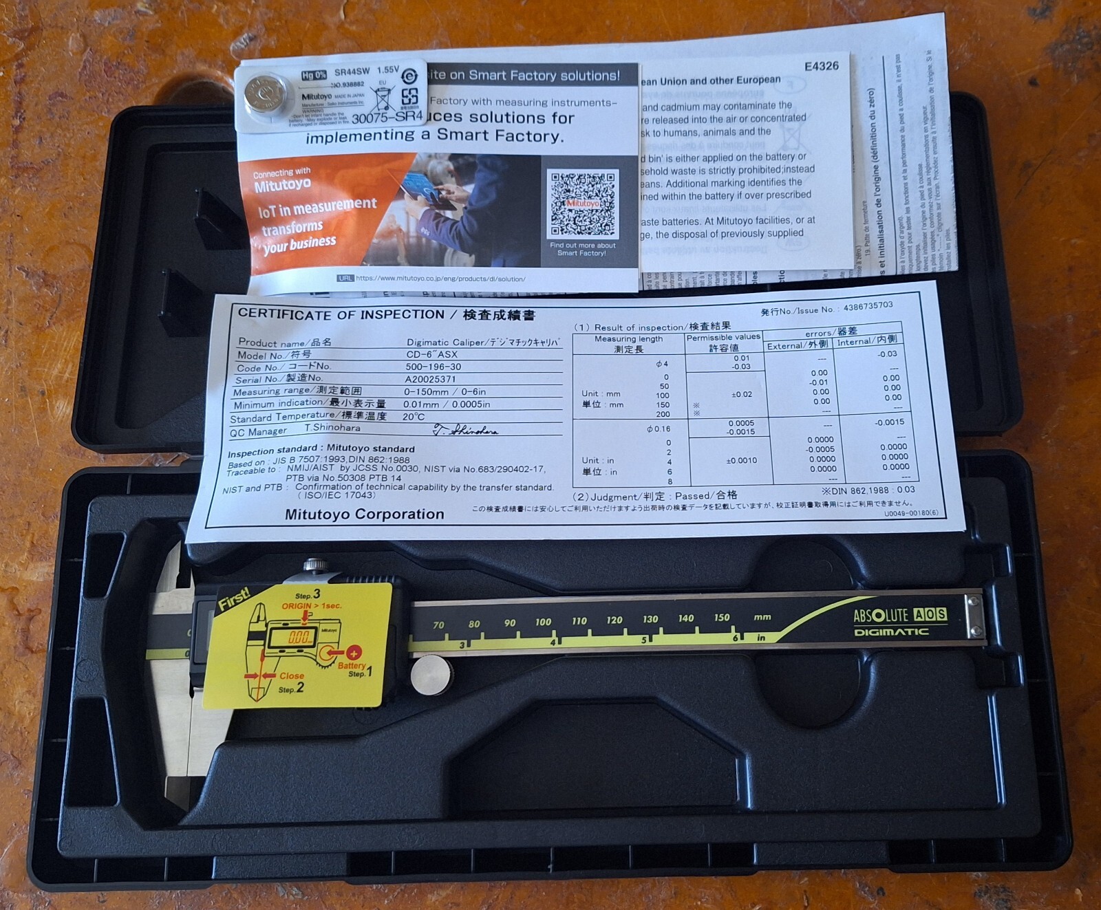Mitutoyo Digimatic Caliper CD6" ASX Digital Caliper eBay