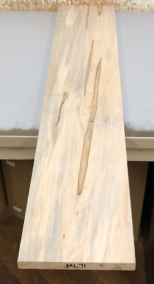 ML71) Ambrosia Maple Lumber (36'' x 6.75'') Board 3/4'' thick Kiln Dried Wood