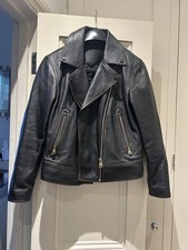 Massimo Dutti Women's Leather Jacket Size M