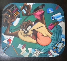 Vtg Looney Tunes Taz Computer Mouse Pad 1994 Warner Bros Tasmanian Devil. 8.00