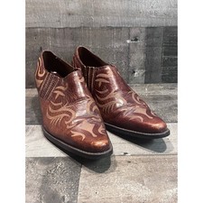 Matisse Brown Leather Western Shooties Pointe...