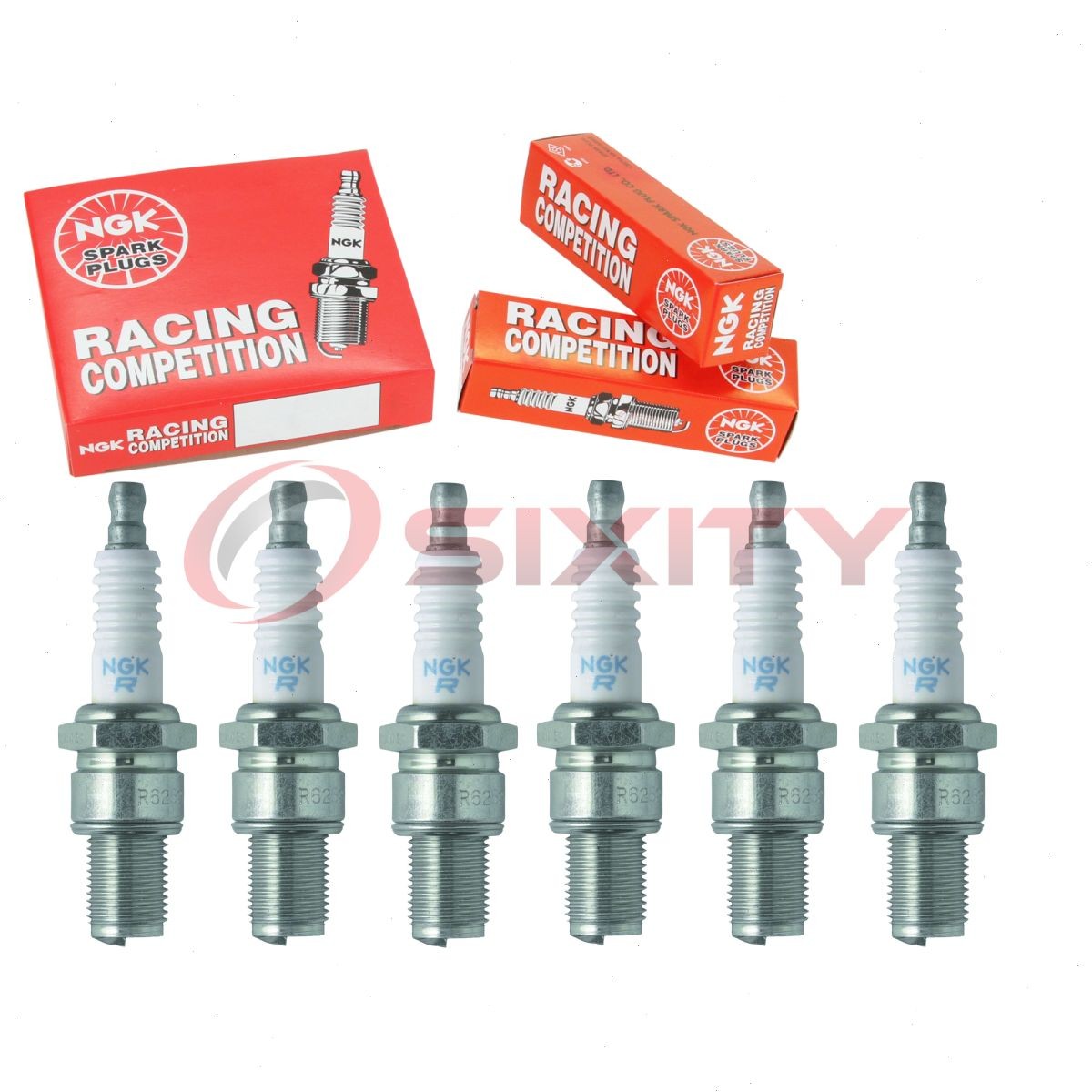 6 pc NGK 5583 R6254E-9 Racing Spark Plugs for W29AZ W27AZ 92070-1239 hz
