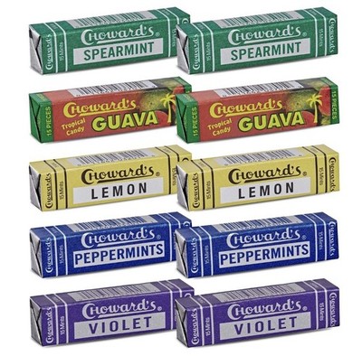 Chowards Mints Variety Pack of 10 - Violet, Spearmint, Peppermint, Guava and ...