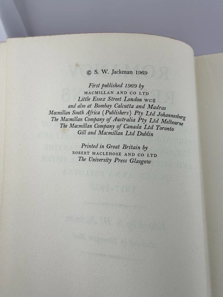 1969 Romanov Relations The Private Correspondence Of Tsars Alexander I - Image 4 of 4