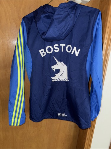 ADIDAS RUNNING 2022 BOSTON MARATHON FULL ZIP HOODED RACE OFFICAL JACKET (B38) - Picture 12 of 16