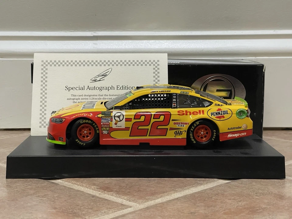 2018 Joey Logano Shell Fusion NASCAR Champion SIGNED AUTOGRAPHED COA ELITE 1/24 - Image 2 of 4