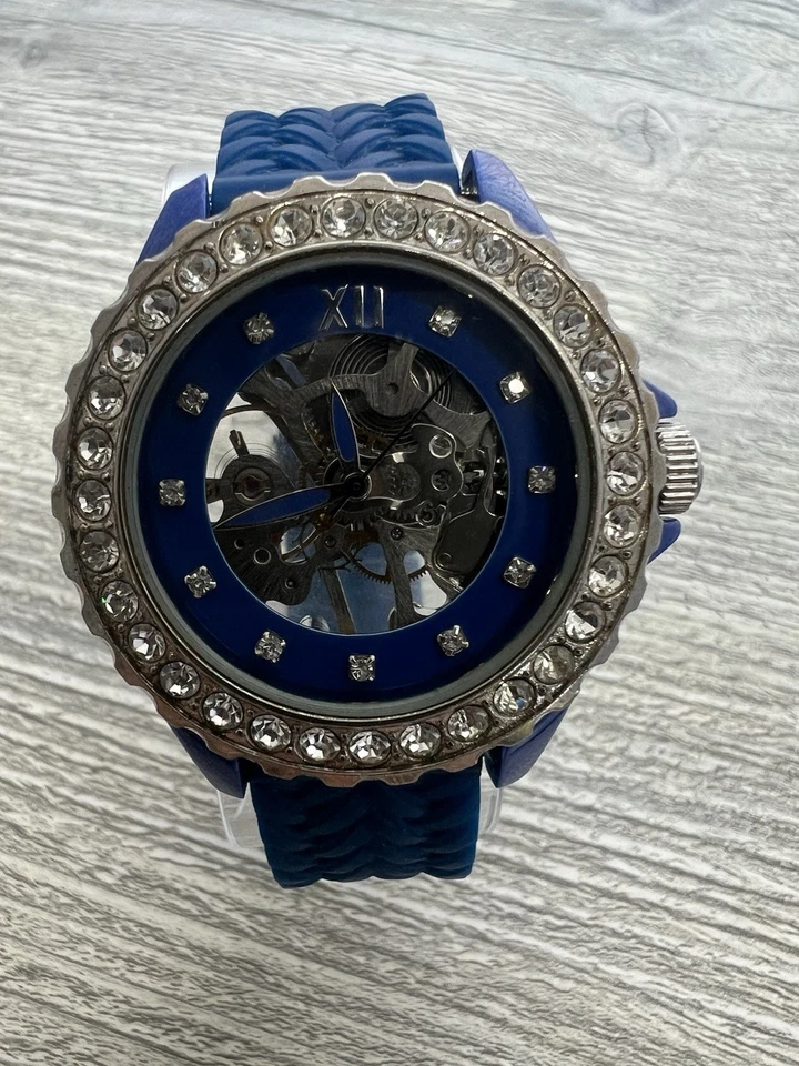 Adrienne blue ceramic skeleton watch 40mm - Image 2 of 4
