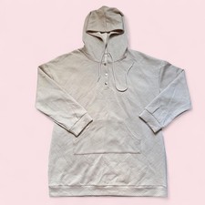 Tan Cream Hoodie With Geometric Texture Size Xl Great Condition Fall Winter