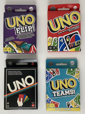 UNO set of 4 Classic, Customize wilde, Flip, Teams NIB
