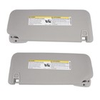 Pair Gray Sun Visors Right Left for Chevrolet Silverado GMC Sierra 2500HD 07-13