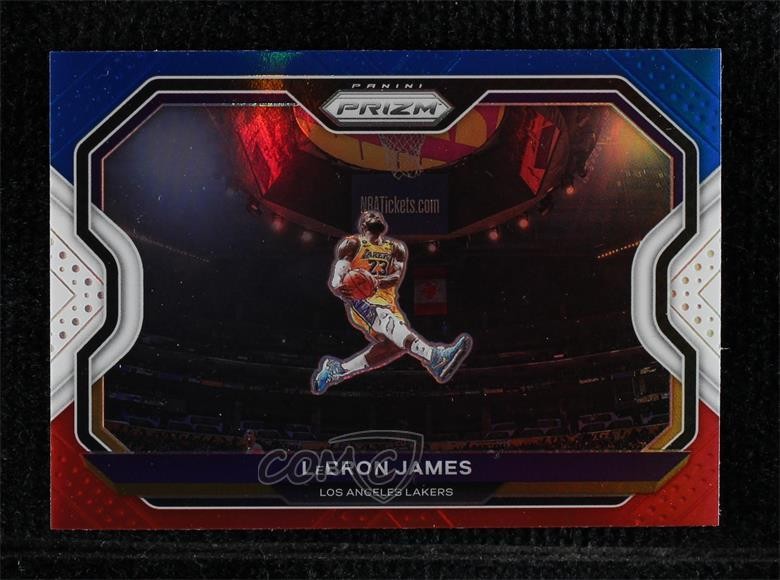 2020-21 Panini Prizm Red White & Blue Prizm LeBron James #1