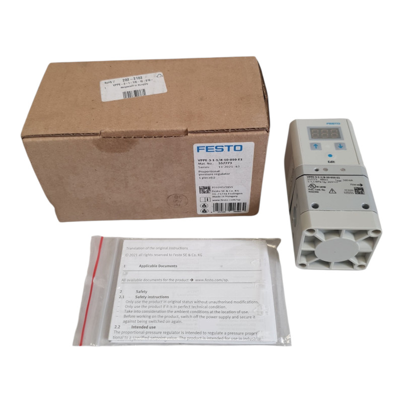 FESTO VPPE-3-1-1/8-10-010-E1 pressure regulator 557773