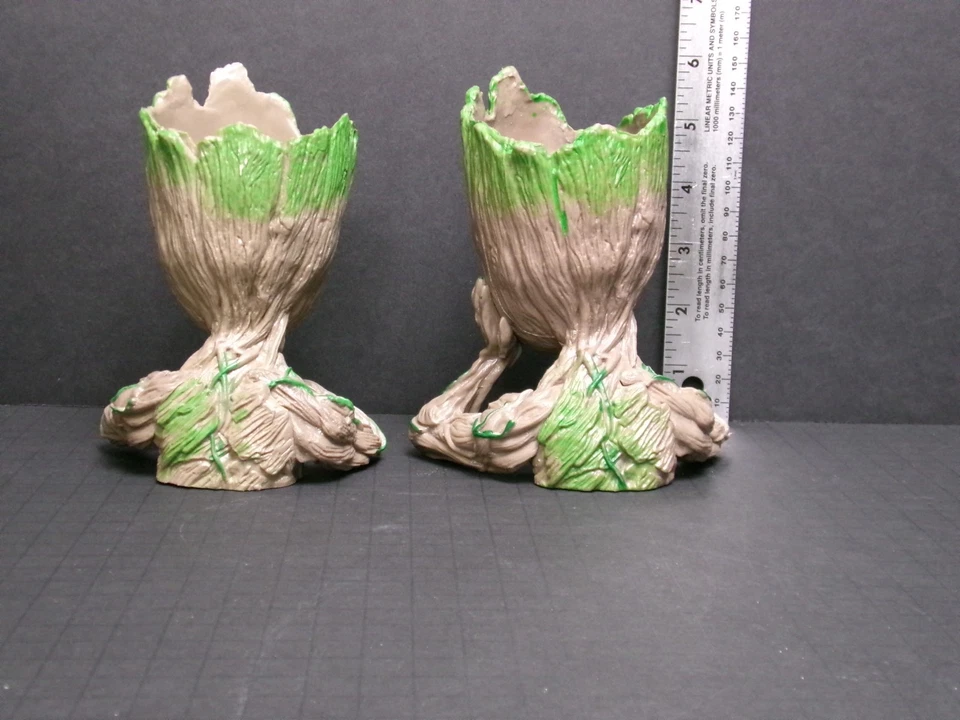 🪴 Juego de 2 macetas Baby Groot - Figuras de hombre árbol Guardianes de la Galaxia Foto 3 de 4