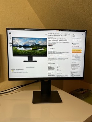 Dell P2421 24 Zoll WUXGA FHD IPS LED Monitor 1920 X 1200 16:10 wie neu OVP