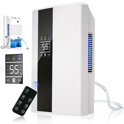 HOMTAS Elektrischer Luftentfeuchter Dehumidifier Raumentfeuchter Entfeuchter Bautrockne