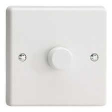 VARILIGHT IQP1001W 1-Gang 2-Way Push-On/Off Rotary Dimmer 1 x 100-1000W
