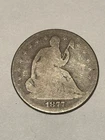 1877-S Seated Liberty Silver Half Dollar 50C Silver Coin
